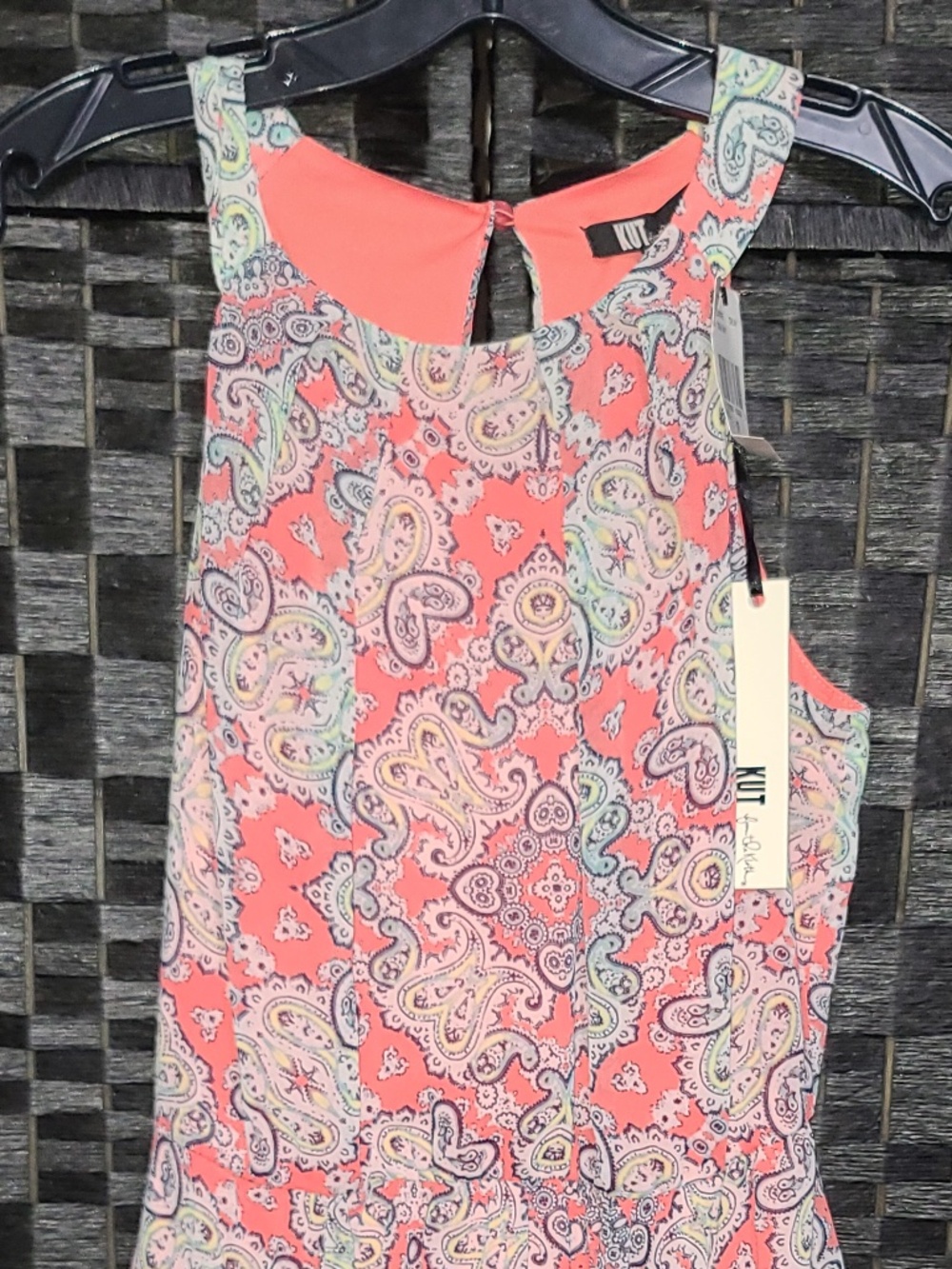 Kut from the Kloth Paisley Pink Dress size 8 P NWT